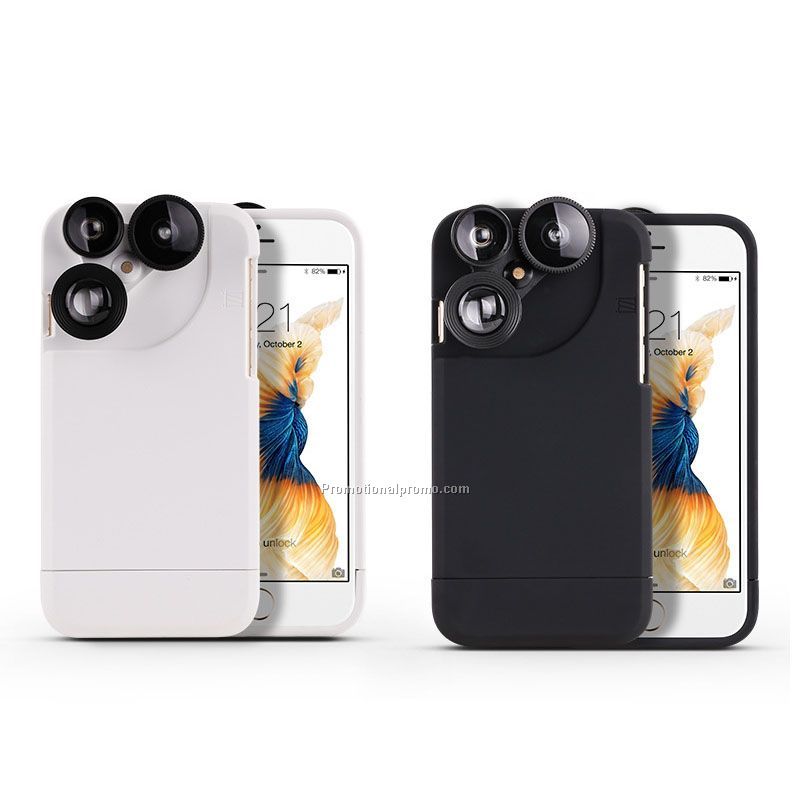 Creative Accessory Mobile Phone Case Cover With 3 in 1 Switchable Lens Set