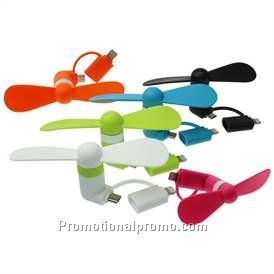 Mini cell phone fan