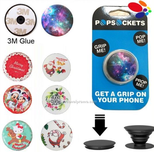 Airbag retractable phone stand