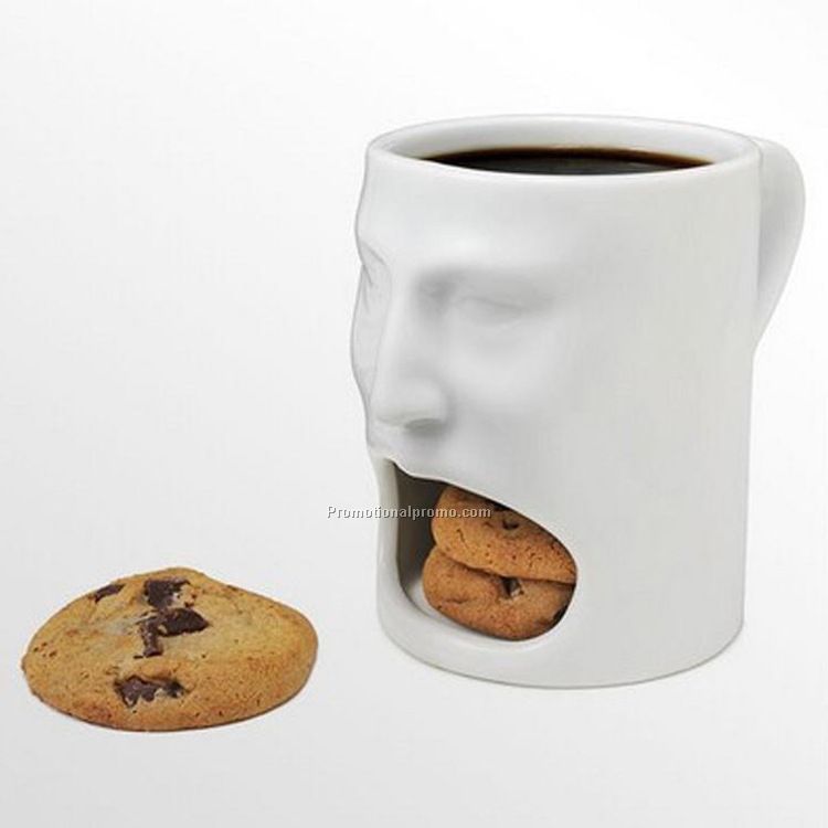 Personalized Coffee Mug, Customized Face Biscuit Mug with Customized logo