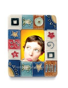 Ceramic photo frame