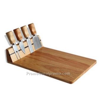 Wood cheese set