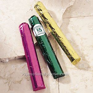 Half-rounded chocolate cigar foil wrapped