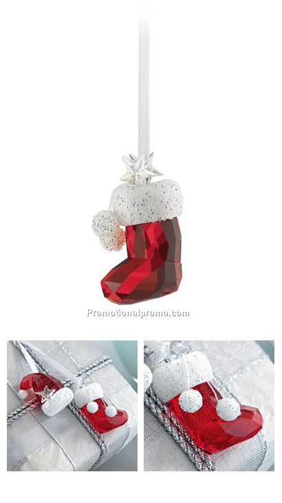 Crystal Christas Sock Ornaments