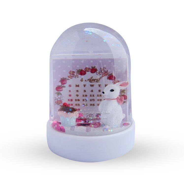 Calendar Water Globe (insert image/photo)