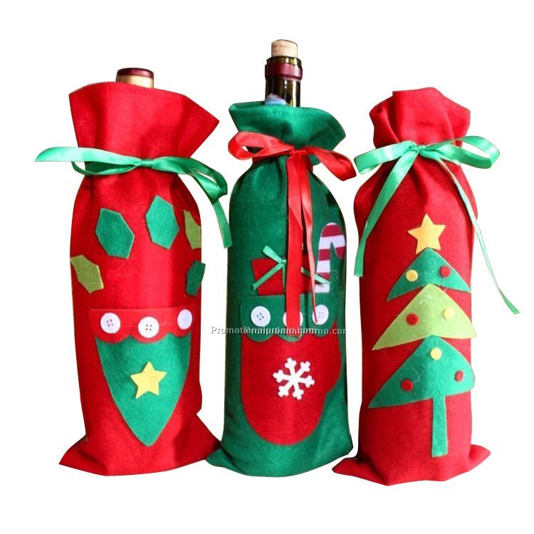 Christmas decoration wine bottle cover