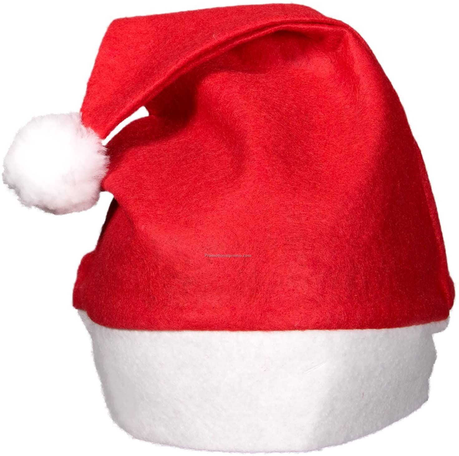Unisex Adult Customized Logo Cheap Colorful Non-Woven Christmas Santa Hat