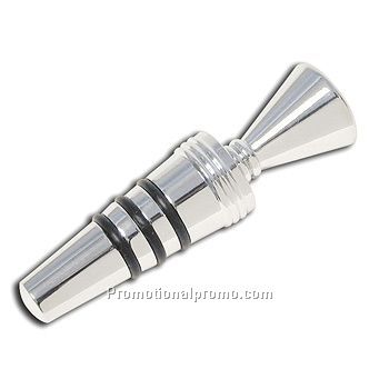 Chrome Flat Top Wine Stopper