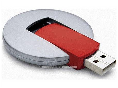 Circular USB stick. 512 MB 2.0. Kunst...