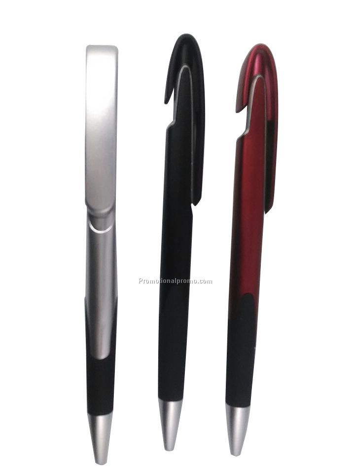 plastic pen with clip