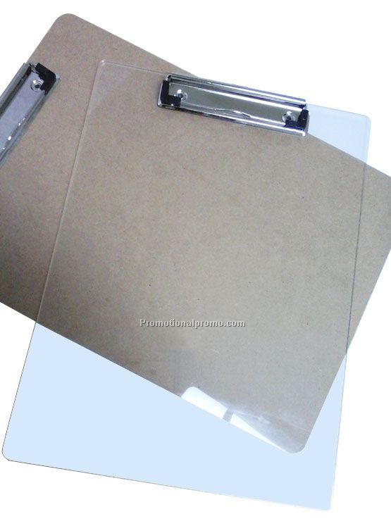 Acrylic Clipboard with Low-profile clip