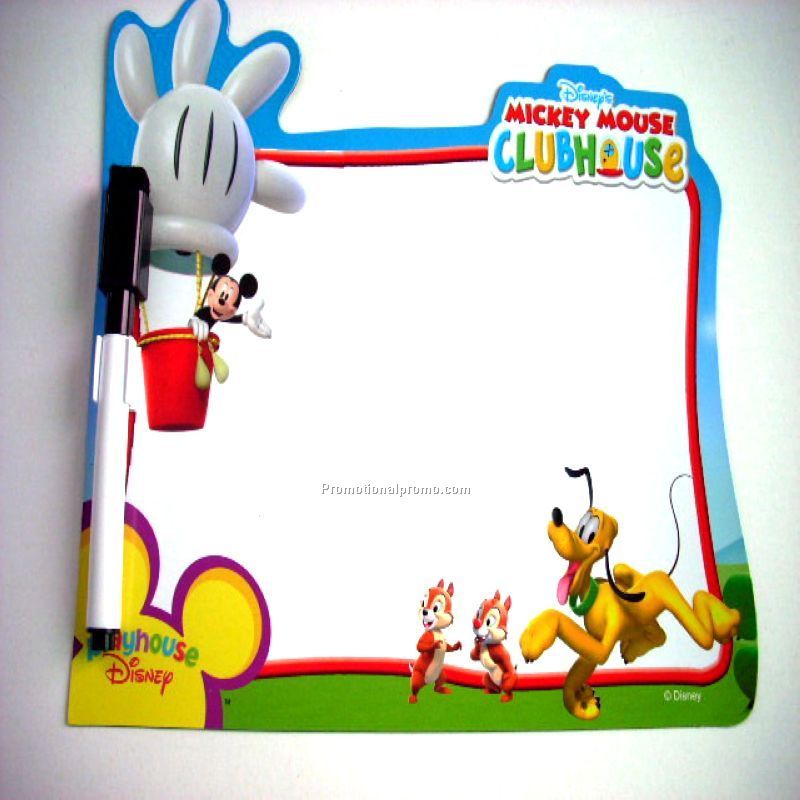 Write on/ wipe off customized memo board