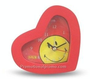 Cartoon Heart shaped clock