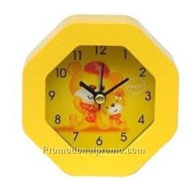 Promotional Octagon Plastic Alarm clock