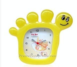Promotional Foot shaped plastic clock