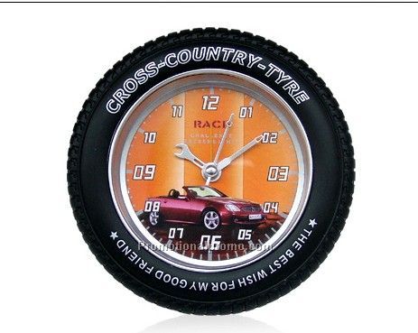 Promotional Tire shaped plastic clock