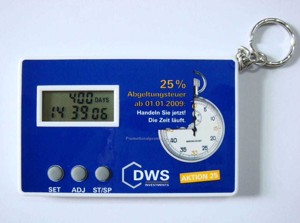 The credit card time remaining countdown clock