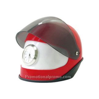 Helmet clock