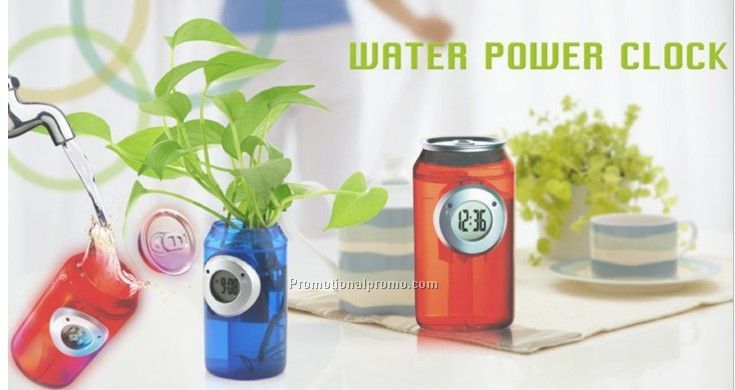 Can shape water power clock