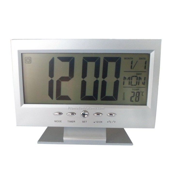 Voice Control Digital Clock With Temperature And Humidity