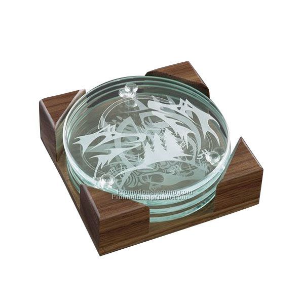 Round Coaster Set - Small Tray