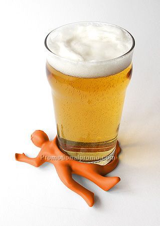 Man shaped silicone rubber cup coaster