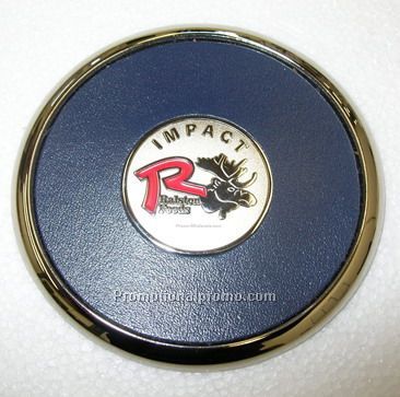 promotional metal Coaster with die struck coin