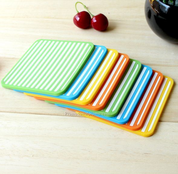 8*8cm  square silicon coaster