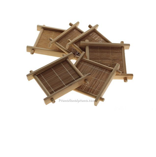 bamboo square coasters in 9*9cm