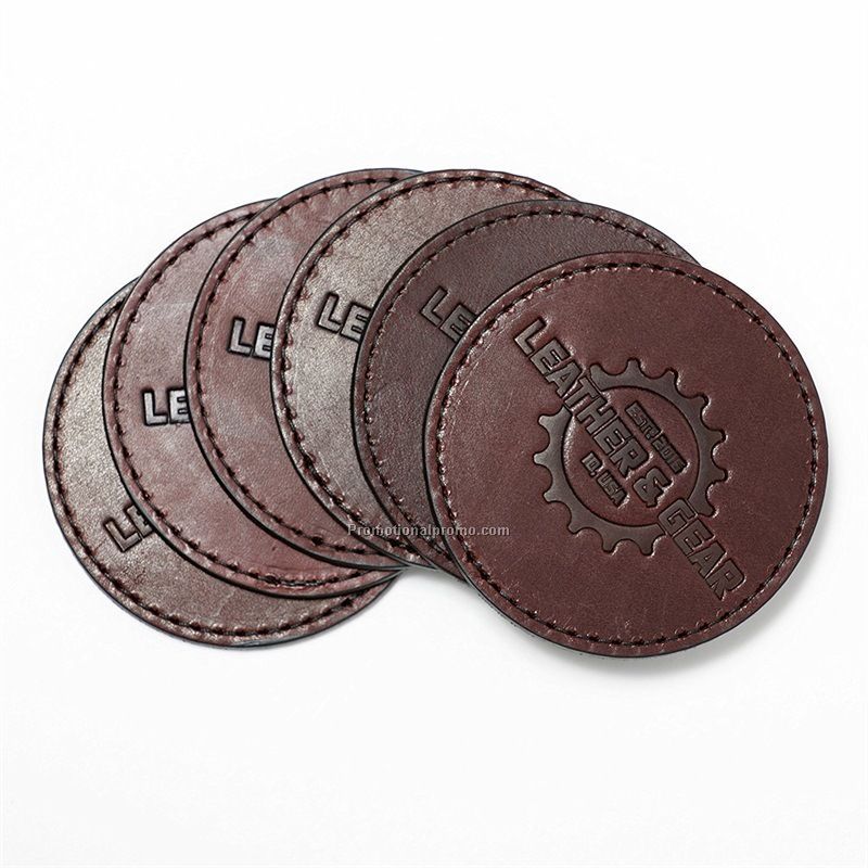 Genuine leather coaster