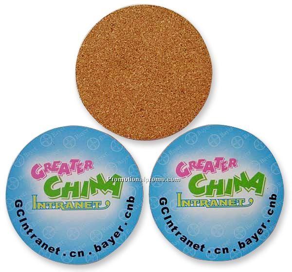 Round Cork Coaster