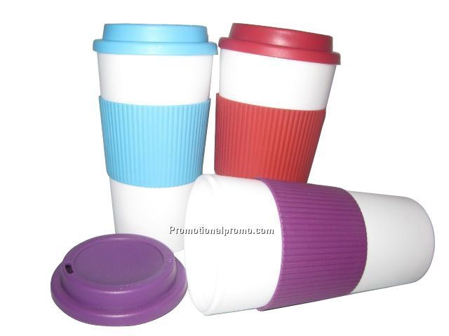 16 Oz. Coffee Mug With Silicon