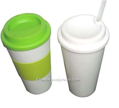 16 Oz. Coffee Mug With Silicon sleeve