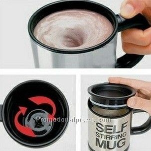 2016 Automatic Electric Stainless Steel Coffee Mixing Cup Self Stirring Mug