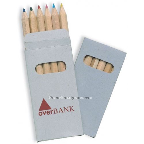 6 pieces wooden colored pencil