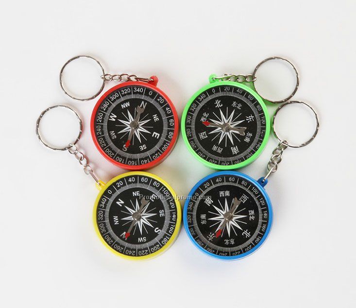 Compass keychain