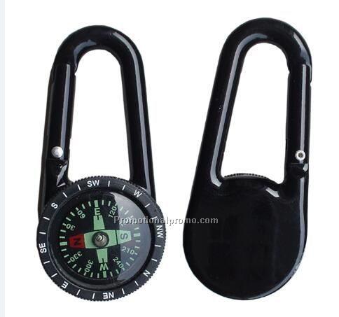 Plastic Carabiner Compass with turntable