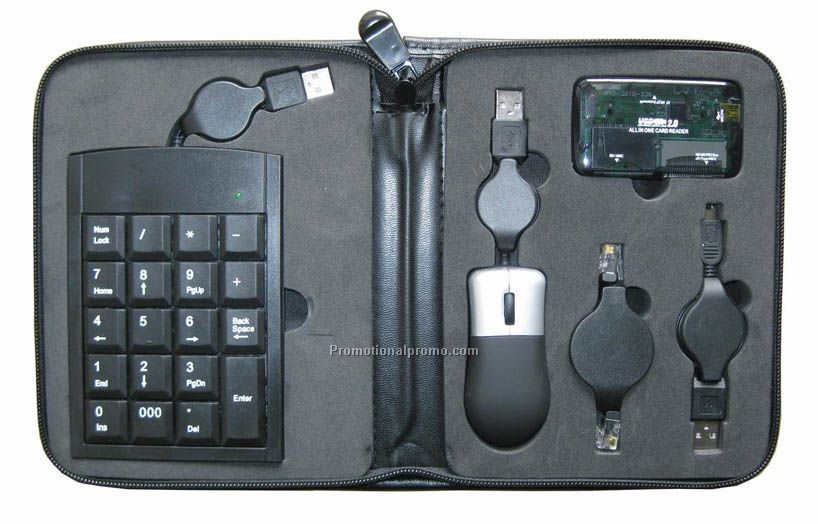 Travel Laptop Kits with PU Leather Pouch