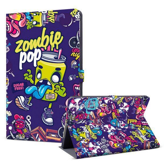 New design cartoon PU leather case for ipad air 2, universal tablet case cover stand