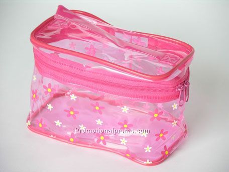 Pink PVC Cosmetic Bag/Case