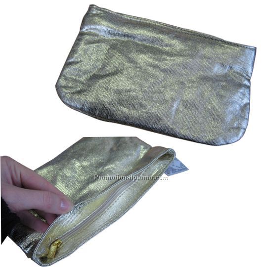 PVC leather woven cosmetic bag