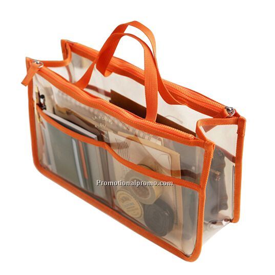 Girls Women PVC Waterproof Transparent Makeup Cosmetic Bag