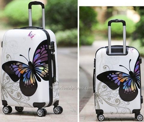 butterfly luggage case