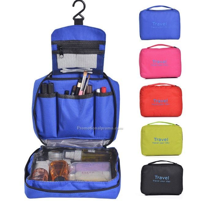 customized polyester hanging travel organizer bag