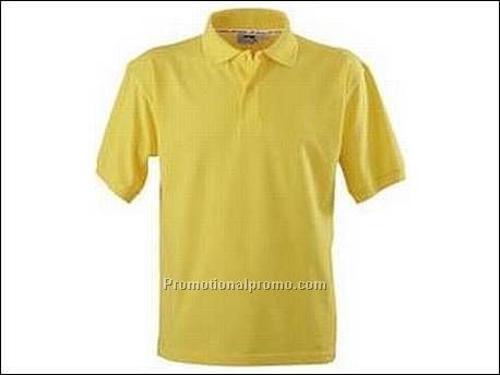 Cotton polo. 1x1 rib gebreide kraag e...