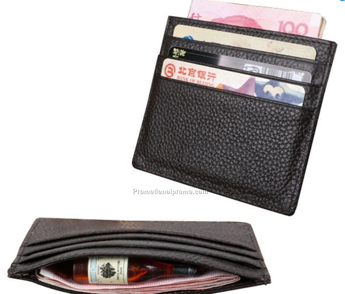 Wholesale genuine leather credit card holder, Pocket Wallet