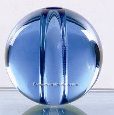 Blue crystal globe