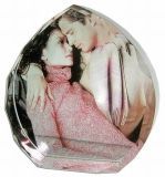 Customized Photo Crystal, Heart Shaped S