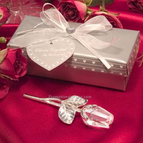 CRYSTAL - LONG STEM ROSE WEDDING FAVORS