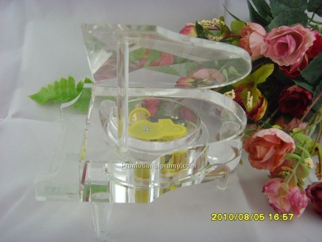 White Fashion crystal piano model